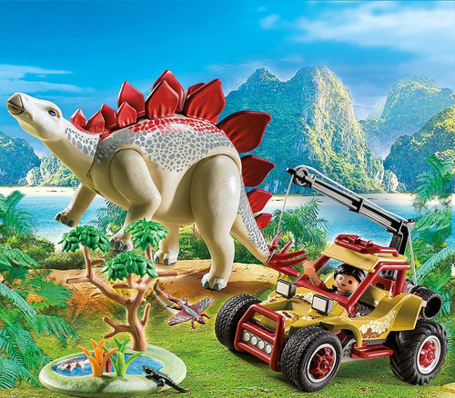 Playmobil 9432 Explorer Vehículo Con Stegosaurus En Stock!!!