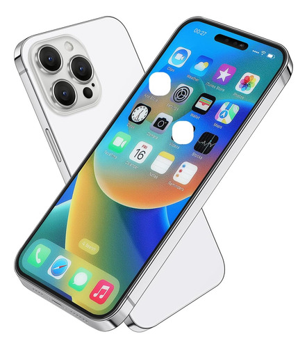 Teléfono De Juguete Para Niños, Pantalla Plata De 14 Cm