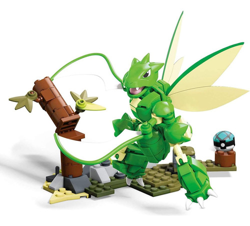 Mega Construx Pokemon Slashing Scyther Set De Construcción