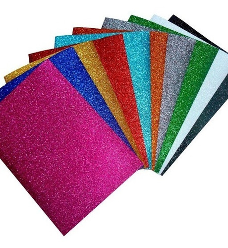 Fomy - Foamy - Fomi Escarchado X 10 (25x35 Cm 1/8) Surtido