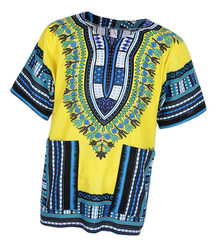 Imagen 10 de 11 de Vestido Dashiki Africano Estampado Verano Mujer Vintage