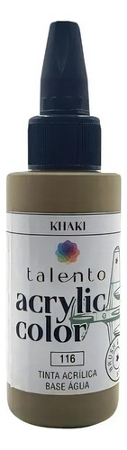 Tinta Acrylic Color Para Modelismo- Diversas Cores - Talento Cor 116 - Khaki