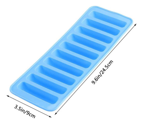 Molde Silicona 10 Barritas Cubetera Vainilla Blanco