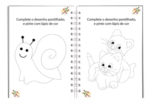 Caderno com Desenhos para Colorir de acordo com números  Páginas de  colorir com animais, Atividades de colorir, Numeros para colorir