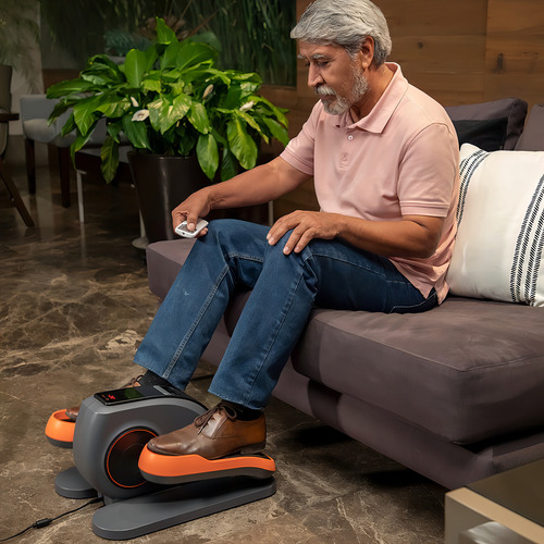 Eliptic Trainer Elítptica E0045-34 + cremas + compresa cervical color naranja