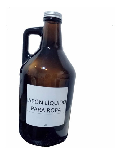 Frasco Growler Vidrio Ambar 1900cc Lavadero-laundry