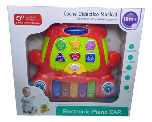 Juguete Didáctico Musical Para Bebés Sonidos Sonajero