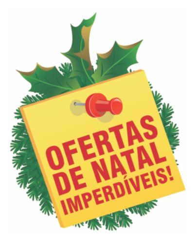 Adesivo Ofertas Decoração  Natal Vitrine Loja  83x67cm