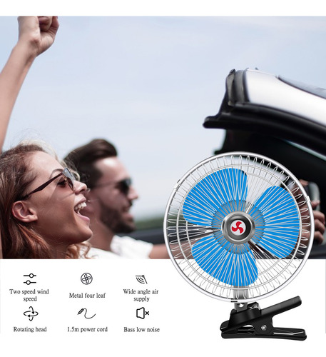 La Base Del Clip Para Ventilador Montada En El Coche, 12 V,
