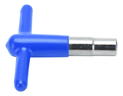 Llave De Tambor Azul En Forma De T Para Afinar Música Con Ma