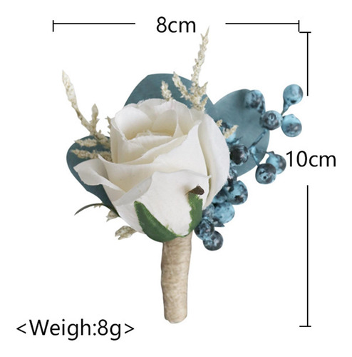 Corsage, Artificial Simple Prom Party Flores En El Pecho