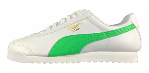 Tenis Hombre Blanco-verde 369571-02 Look Trendy