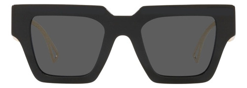 Óculos de sol femininos Versace Ve4431 originais, cinza escuro, cor da moldura, preto