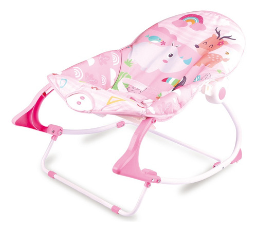 Cadeira De Descanso Bebê Musical 5 Em 1 Com Balanço Vibração E Brinquedos Confortável E Segura 18kg