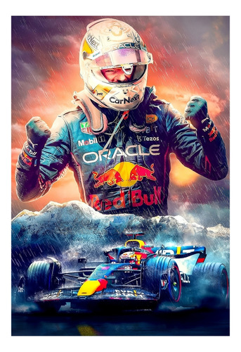 Max Verstappen Red Bull F1 Póster 48x33 Cm