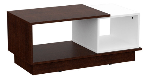 Mesa Ratona Milenial Mesa De Centro Living Wengue/blanco