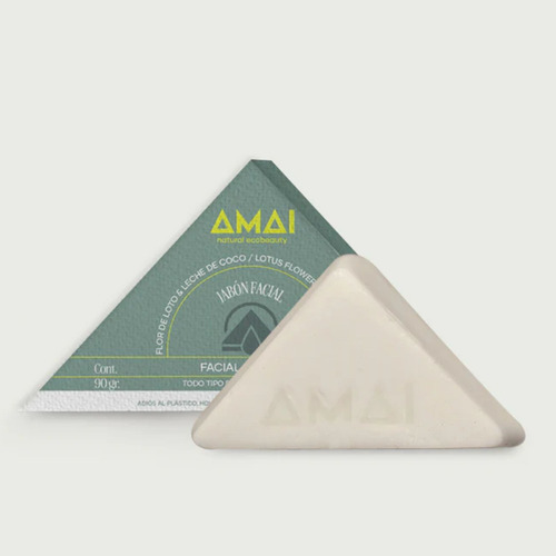 Amai Jabón Facial En Barra Flor De Loto Y Leche De Coco