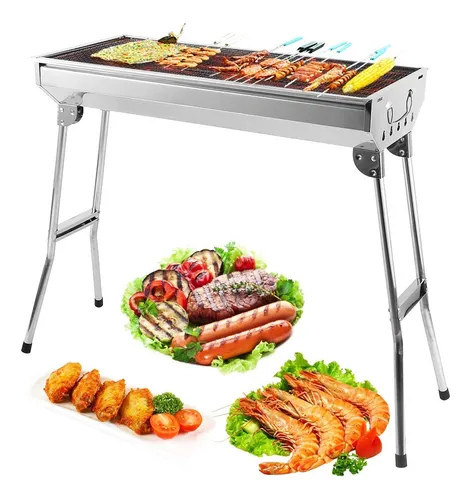 comprar Barbacoa De Carbón Plegable Barbacoa De Acero Inoxidable
