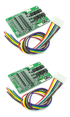 2x Balance Battery Protection Board 29.4v Bms 7s 20a Lit 1