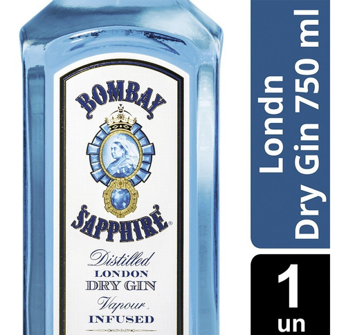 Gin Bombay Sapphire 47° Botella X 750 Ml
