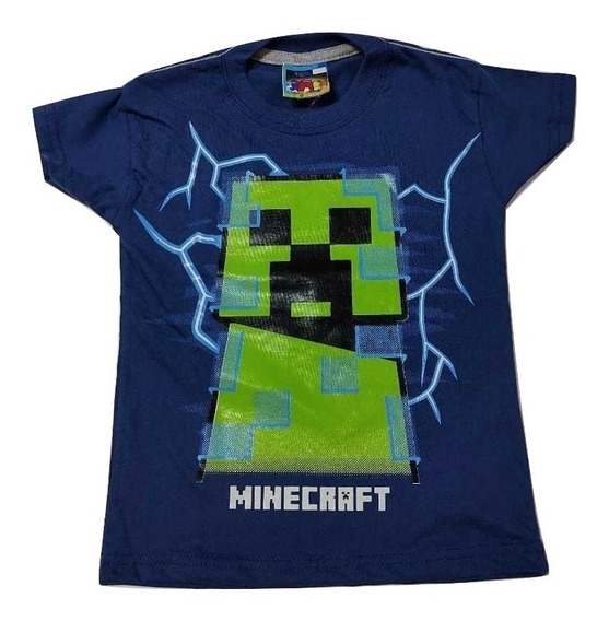 Minecraft Camiseta de Manga Corta para niños Creeper