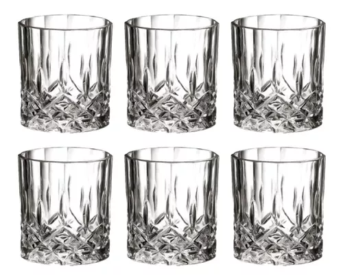 Jogo 6 Copos Whisky Egípcio Vidro Reforçado Premium Glass Copo - Desconto  no Preço