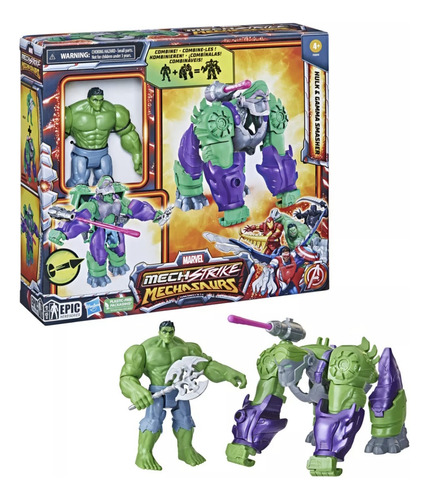 Marvel Figura Mechstrike Hulk & Gamma Smasher Hasbro (Usado)