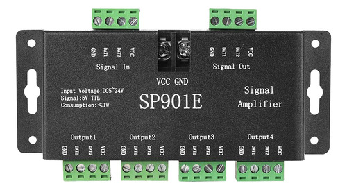Amplificador De Señal Sp901e Led Pixel Spi Repetidor Direcci