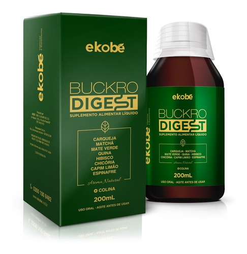 Buckro Digest Líquido Ekobe - Auxilio Do Processo Digestivo