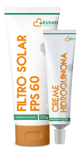 Kit Creme Hidroquinona 30g E Filtro Solar Fps 60 200g