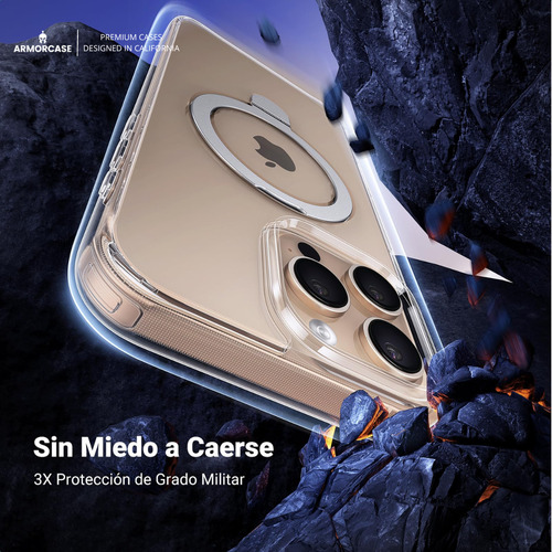 Qw Funda Para iPhone 16 Pro Max Magsafe Protector Camara Armor