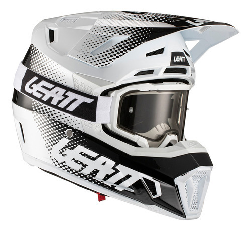 Casco Motocross Leatt - Kit Moto 7.5 - C/ Antiparra - Blanco Color Wht Tamaño Del Casco Xl