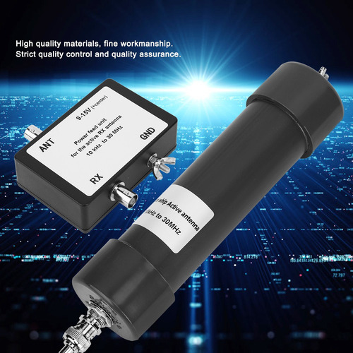 10 Kilociclos - 30 Megaciclos Mini Antena Activa Del Látigo