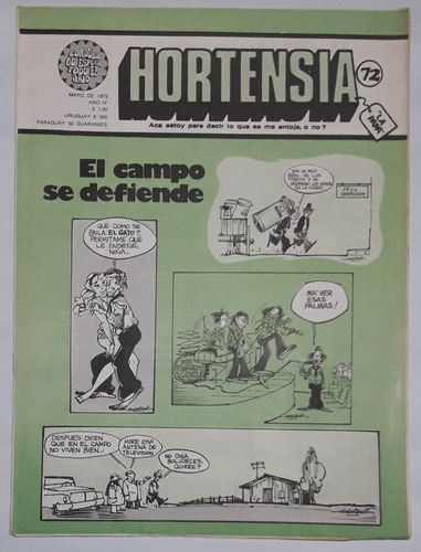 Revista Hortensia #72 Mayo 1975