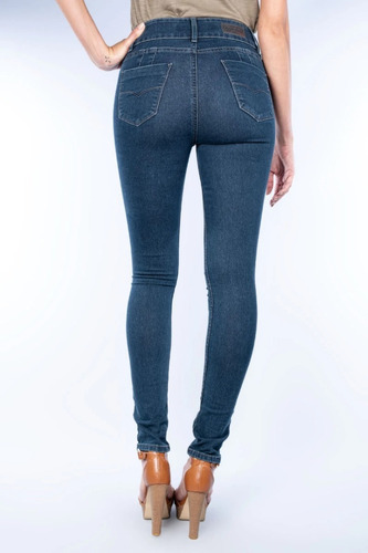Imagen 3 de 5 de Pantalón Oggi Jeans Mujer Mezclilla Stretch Katia
