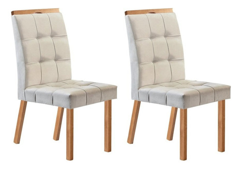 Conjunto Com 2 Cadeiras 99,5x45,5x74,5cm Sophia
