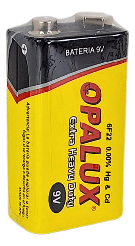 Bateria 9v Opalux C/ Broche X 3 Unds