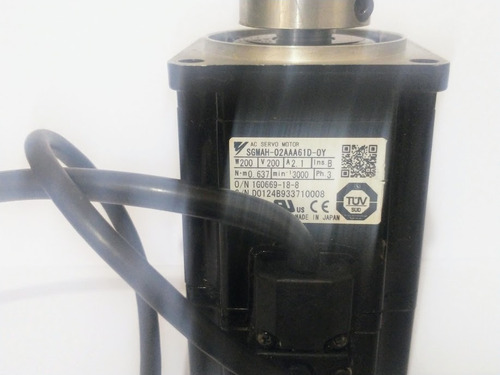 Servo Motor Yaskawa Sgmah-02aaa61d-oy 200v2.1a Made In Japan (Usado)