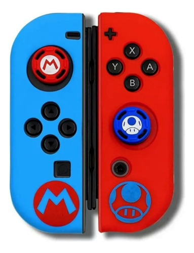 Funda Protectora Silicona Joycon Para Nintendo Switch + Grip