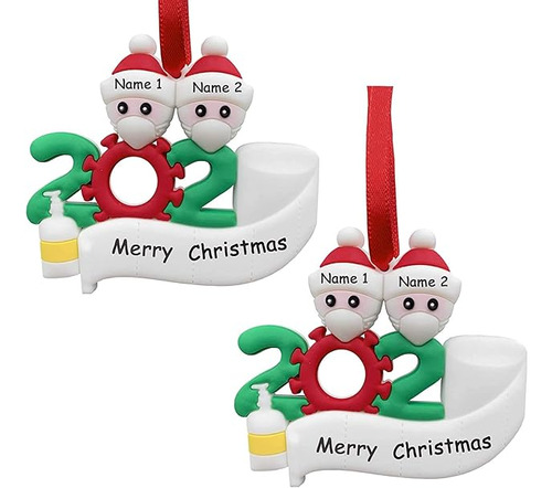 2pcs Survived Family Christmas Tree Ornaments 2020 Christmas