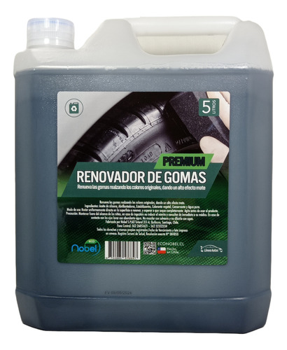 Renovador Premium, Neumáticos Y Gomas Autos, 5 Litros