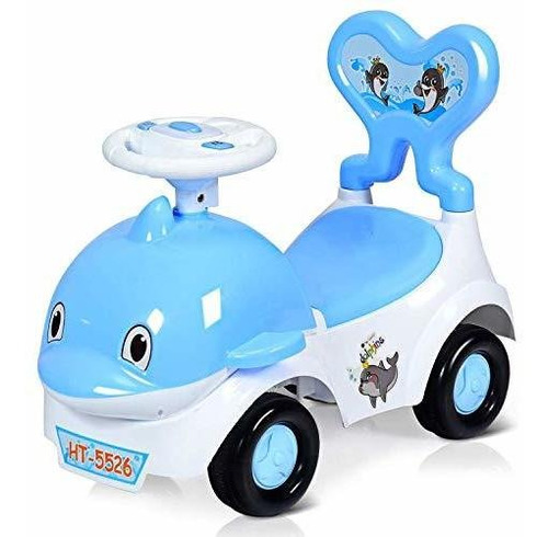 Poco Divo Baby Dolphin 3-in-1 Cartoon Ride On Toy Walker Car