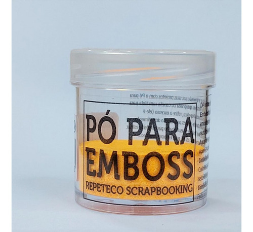 Imagem 1 de 1 de Repeteco - Pó Para Emboss Opaco - Cor Laranja - 14gr