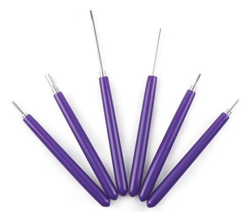 Juego De Herramientas For Bordar Papel Ranurado, 6 Piezas,