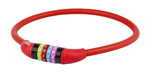 Cerradura De Cable De Bicicleta Cubierta De Silicona M-wave,