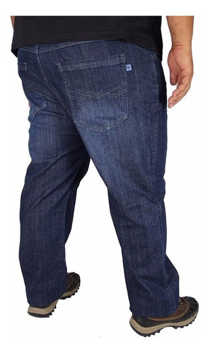 Imagem 1 de 4 de Calça Jeans Masculina Kit 2 Peças Tamanho Grande Plus Size