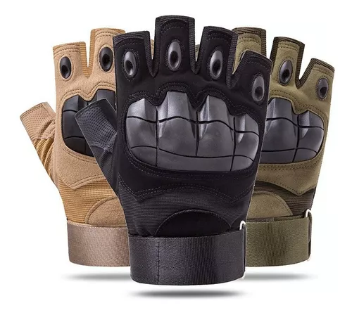 Guantes Tácticos 511 Militar Medio Dedo Protector Duro De Nudillo -  Importadora Cuevas