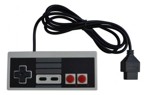 Control Para Nes Primera Generacion Alambrico Generico Color Gris Asombroso