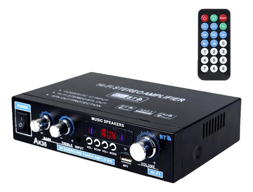 Amplificador De Potencia De Audio Ak35 90w + 90w, 2.0 Ch