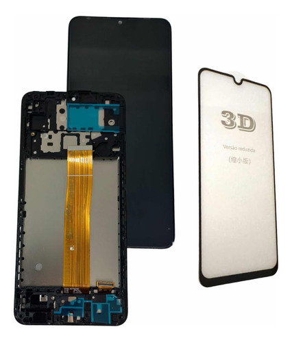 Frontal Tela Display C/aro A12 A125 Premium Oled + Pel 3d